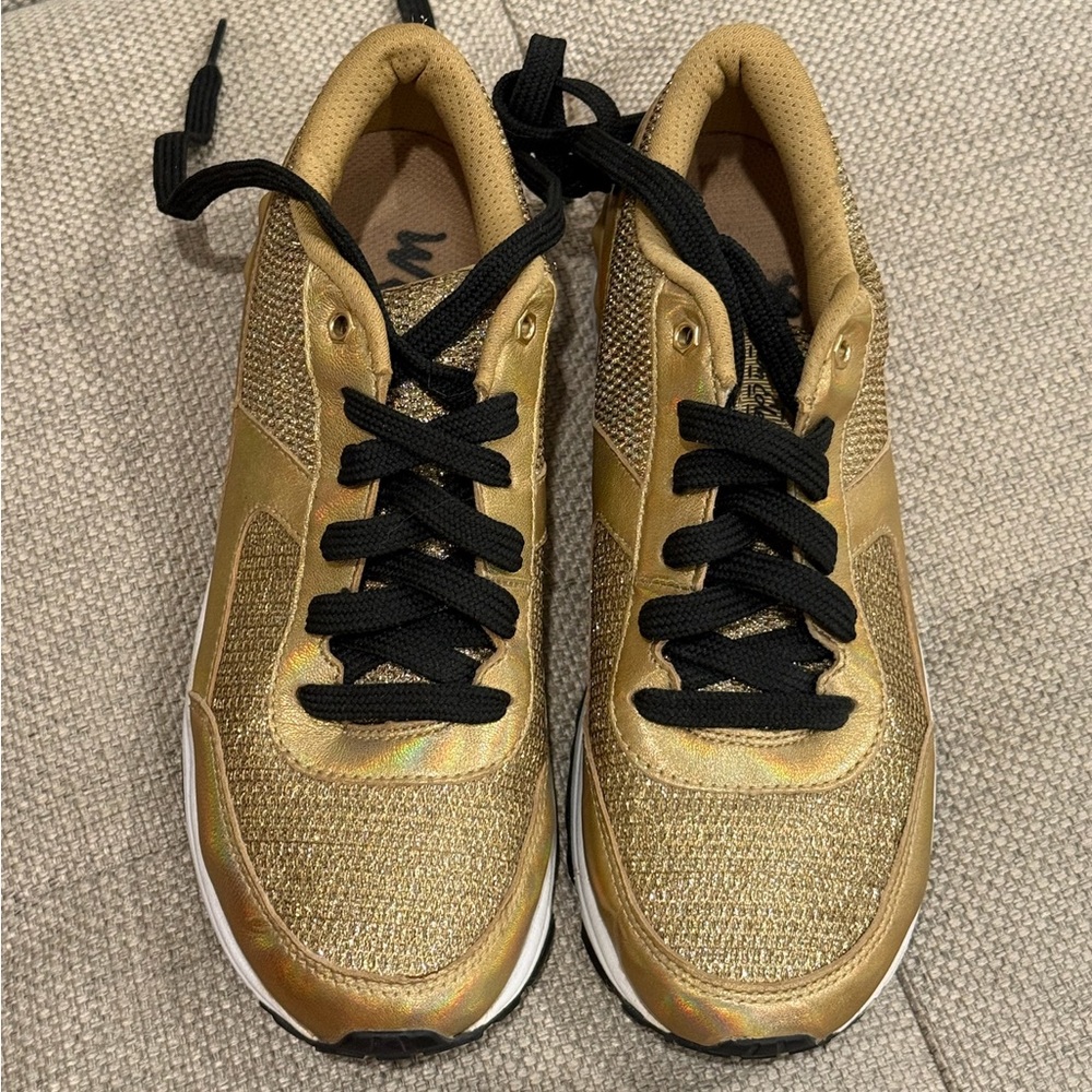 Sam Edelman Gold Athletic Shoes
